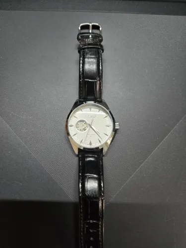Relógio Seiko Presage Automático Open Heart Branco