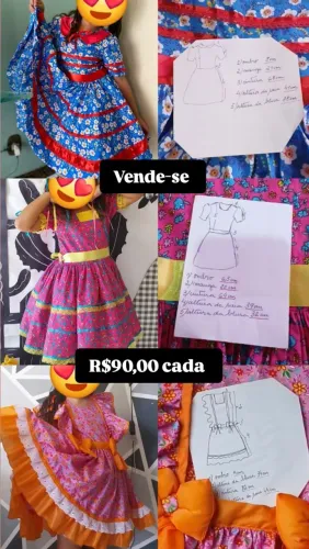 Caipira / Roupa de festa Junina Infantil 