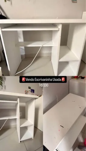 Vendo Escrivaninha branca usada
