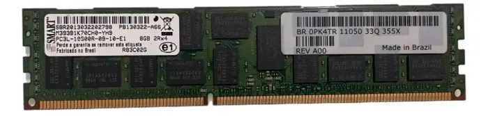 Memória Smart Pc3l 10600r 8gb 2rx4 - M393b1k70ch0-yh9
