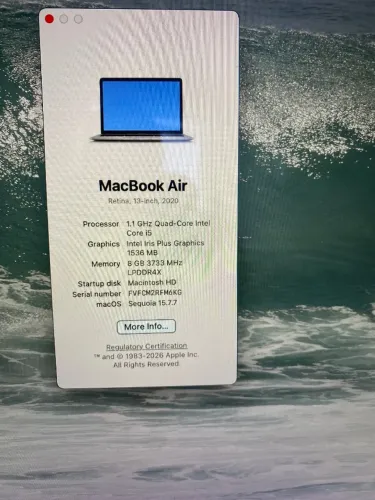 MacBook Air Retina 13" Intel i5 | 8 GB | 512 GB SSD | Excelente Estado