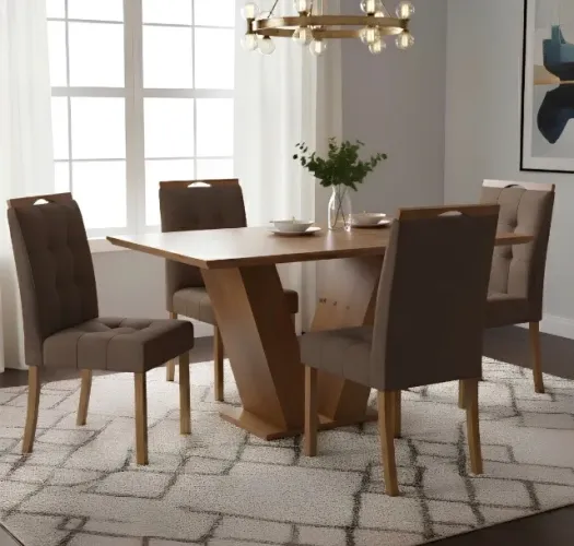 Conjunto de Jantar Siena 4 Lugares