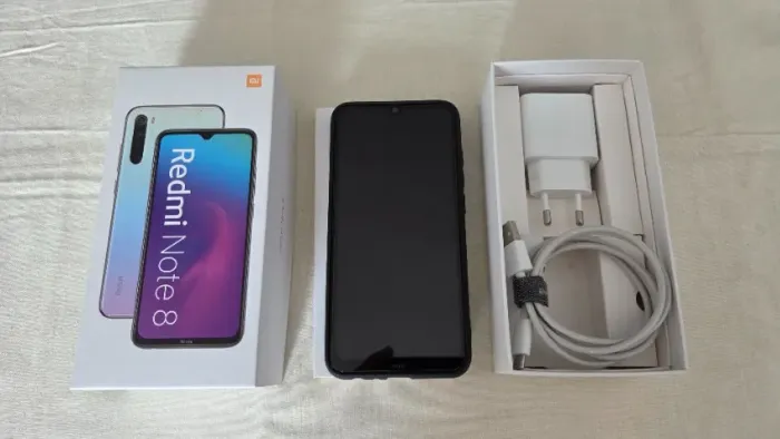 Xiaomi Redmi Note 8 Completo | Caixa + Carregador Original + Bateria Nova