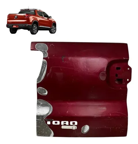 Tampa Traseira Toro 2017 2018 2019 A 2024 Esquerda Original Vermelho