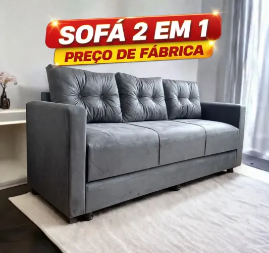 SOFÁS Novos, DUPLA UTILIDADE 2 em 1, IMPERDÍVEL!