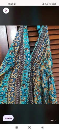 Vestido indiano azul 