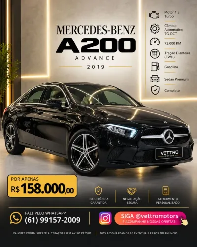 Mercedes-Benz A-200 A 200 1.3 TB Advance Aut. 2019