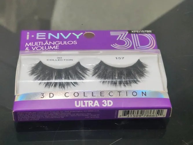 Cílios postiços I.Envy ultra 3D multiangulos KPEI157BR