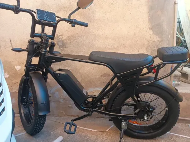 Bike Elétrica X5 750w, 50km/h, 15ah, 48v, pisca, retrovisor, farol, NOVISSIMA.