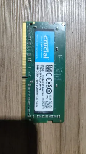 Memoria 8Gb Ddr4 Crucial 3200mhz Notebook