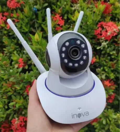 Câmera Wi-Fi Ip Inteligente 3 Antenas - Entrega Grátis