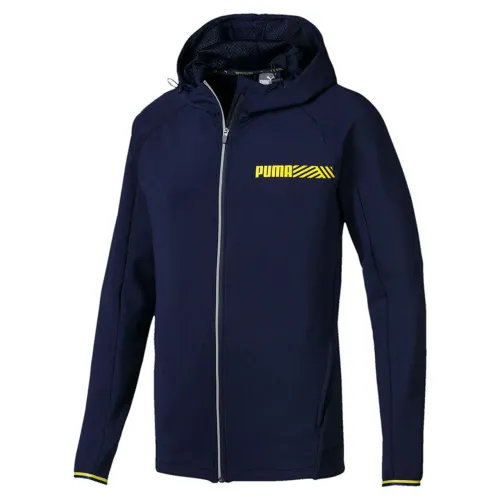 Jaqueta masculina Puma Slim Fit Tech Sports com capuz