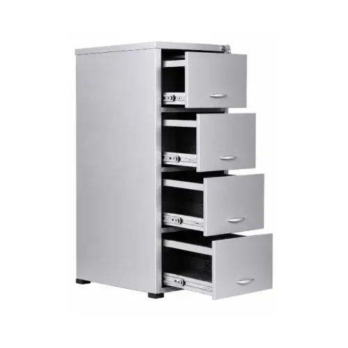 Arquivo De Aço Com Quatro Gavetas Telescópicas Organizador Para Escritório Premium 17103