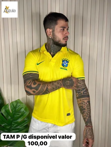 Camisetas Brasil bordada
