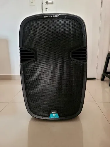 Caixa de Som Amplificada Multilaser 300W Bluetooth Rodinhas