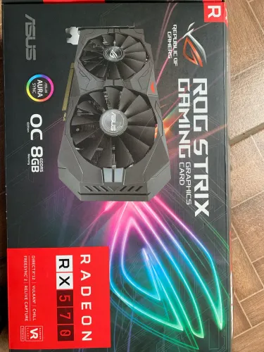 Placa de vídeo Asus Rog Strix  RX 570 8gb
