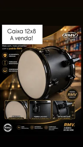 Caixa de bateria 12x8