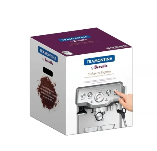 Cafeteira Elétrica Tramontina by Breville Express em Aço Inox 1,8 L 127 V