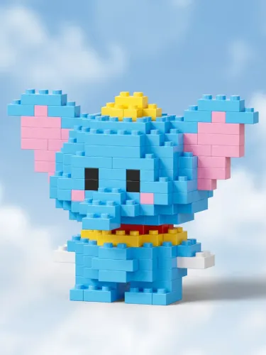 Elefante Dumbo | Mini Blocos de Montar 