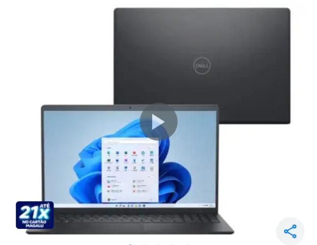 Notebook Dell Intel Core i5 16GB RAM 1T SSD 15.6" Full HD