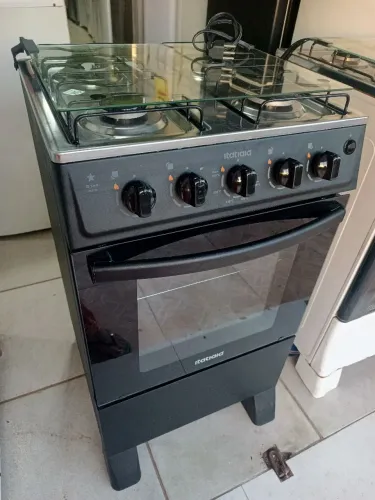 Fogão automático funcionando