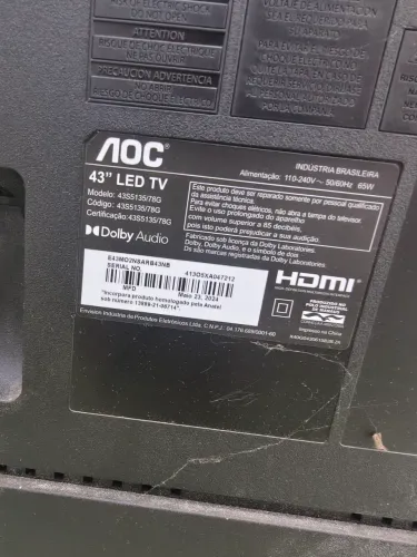 Tv 43 led Roku tv ( tirar peças)