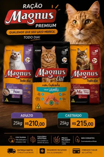 Ração maguns cat entrega grátis 