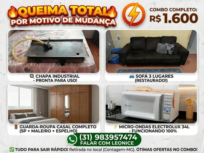 QUEIMA TOTAL DE PRODUTOS