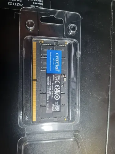 Memória RAM Crucial DDR5 16GB 4800MHz CL40 SODIMM