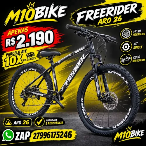 Bicicleta aro 26 FREERIDER CUBO BARULHENTO