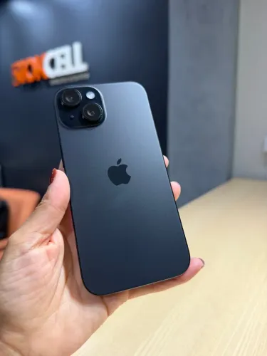 Iphone 15 Normal 128GB Seminovo Preto Todo Original Garantia Loja Física