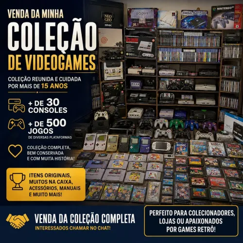 Troca de Coleção Video Games Antigos Por Veículo do Meu Interesse