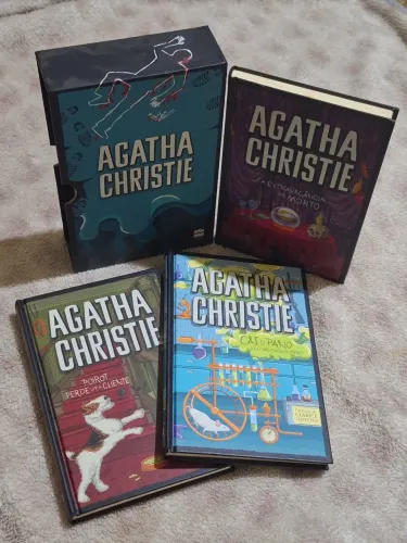 Box com 3 Livros da Agatha Christie