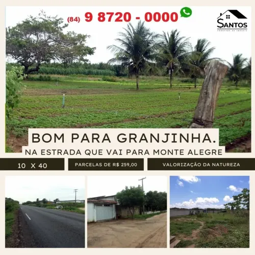 Terreno Na estrada que vai p/ Monte alegre!