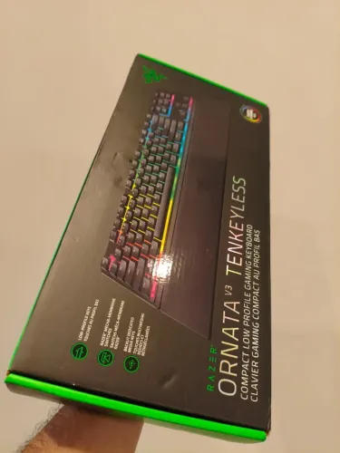 Teclado Gamer Razer Ornata V3 Tenkeyless - Meca-Membrana Chroma RGB