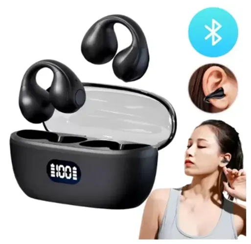 Fones de Ouvido Bluetooth Ear Clip - Conforto Total e Estilo Inovador!