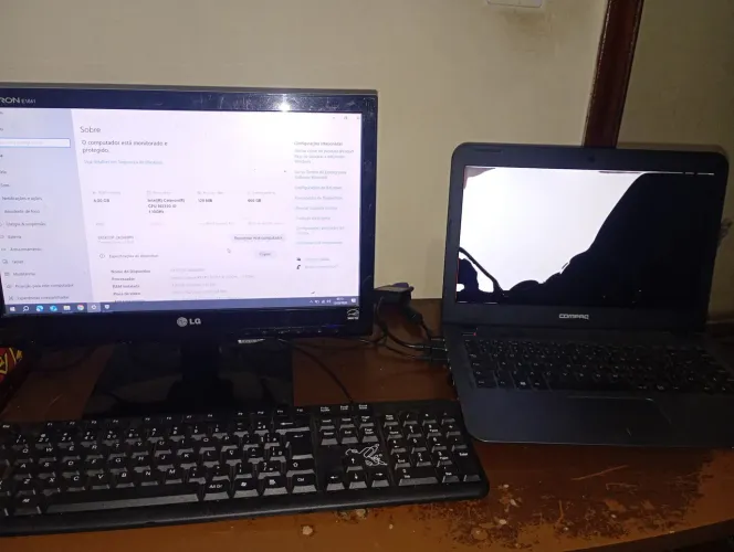 Vendo notebook Compaq CQ-15 tela quebrada