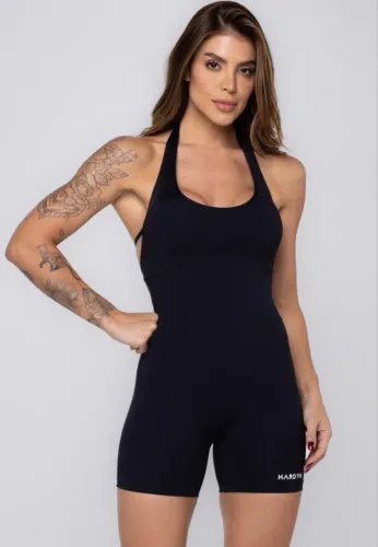 Macacão fitness Hardyn G, novo preto