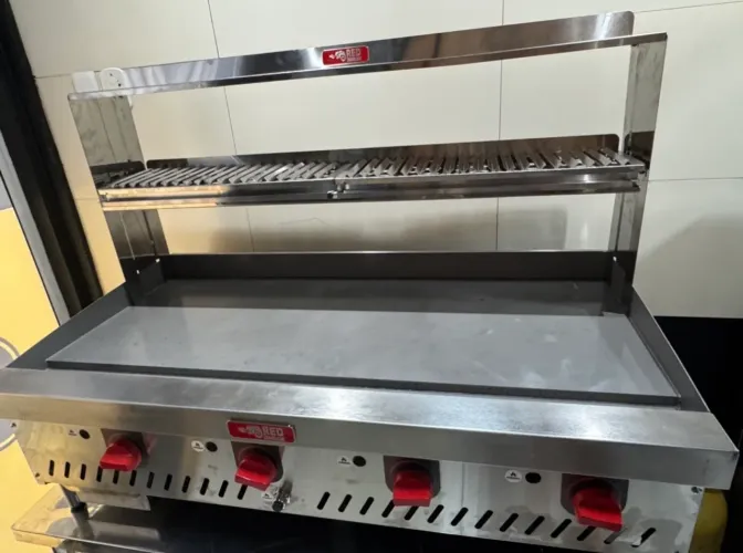 CHAPA DE FRITURA A GÁS MODELO EXPORTAÇÃO 1,20 19MM
