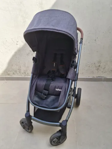 Kit carrinho + bebê conforto + base isofix