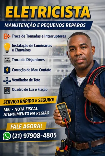 Eletricista Residencial RJ | Instalação Chuveiro, Tomadas, Disjuntor, Curto Circuito 24h