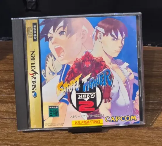 Jogo Street Fighter Zero 2 Sega Saturn Original Japonês