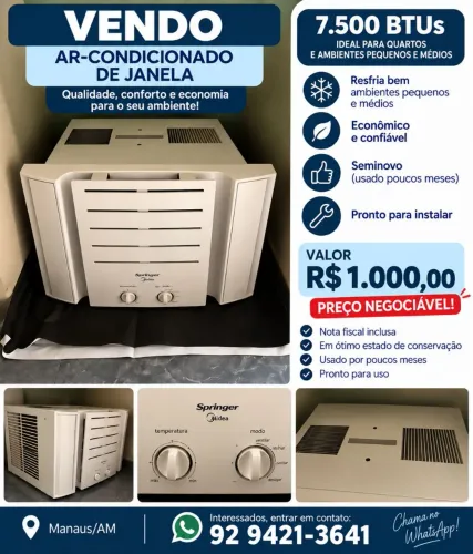 Vendo Ar condicionado semi novo