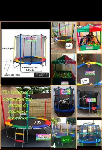 Cama elástica pula pula piscina de Bolinhas de todos os tamanhos