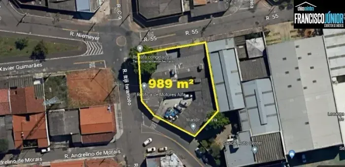 Área no Setor Sol Nascente, 989 m² de Terreno, contra esquina da av. T-2, cabeça de quadra