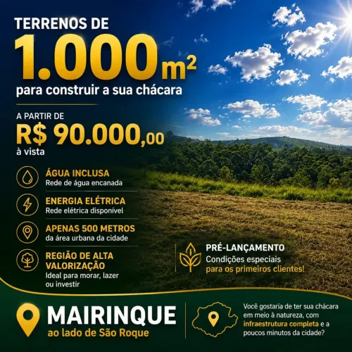 Fundo Para Mata e 1.000m²: Uma Oportunidade Rara
