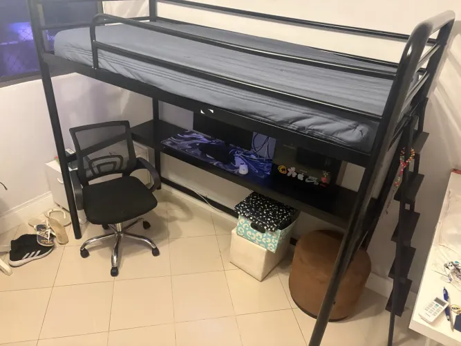 Beliche com Escrivaninha Gamer / Móvel Multifuncional