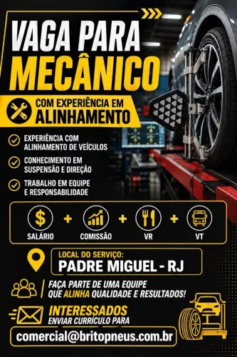 VAGA PARA MECÂNICO 