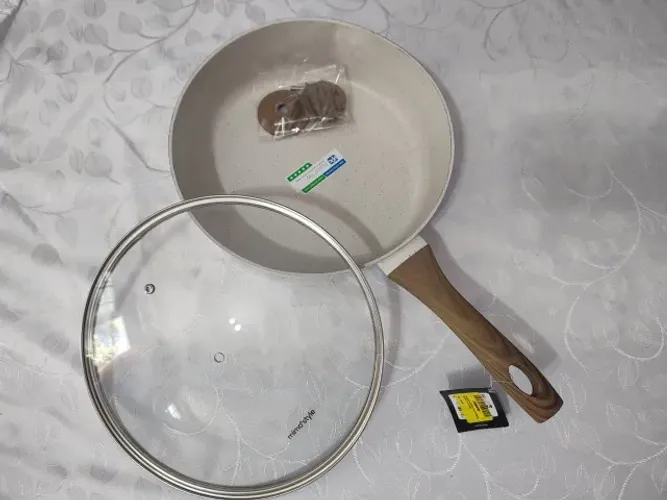 Frigideira Funda Style Cook Cerâmica Alumínio Com Indução 28cm 4,5L Mármol 10255 Mimo Styl