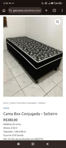 Cama Box Conjugada - Solteiro